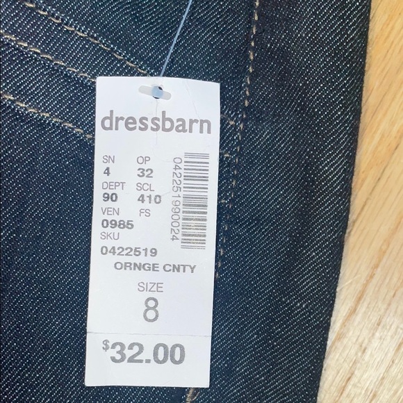Dress Barn Blue Ankle Cropped Jeans Classic Style - Picture 4 of 8